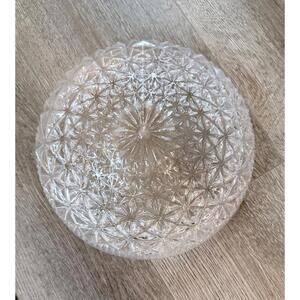 Vintage Cut Glass Ceiling Light Shade / Flush Mount Globe shade only